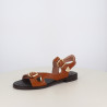 Nu-Pieds Plats Marron